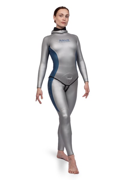 Traje de Neopreno Aquadiscovery Elite PRO Mujer, 1,5 y 3 mm para Freediving