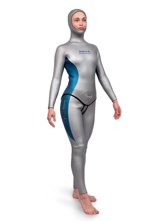 Traje de Neopreno Aquadiscovery Elite PRO Mujer, 1,5 y 3 mm para Freediving