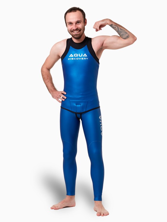 NUEVO Traje de Neopreno AQUADISCOVERY HIDRIDER – ELITE sin Capucha y Mangas