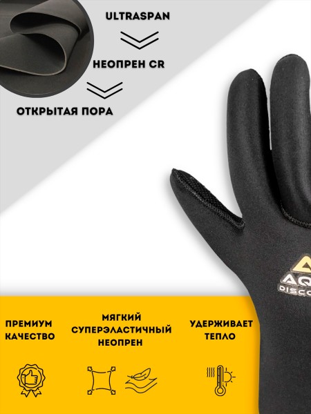 Guantes de 5 Dedos AQUADISCOVERY GECKO