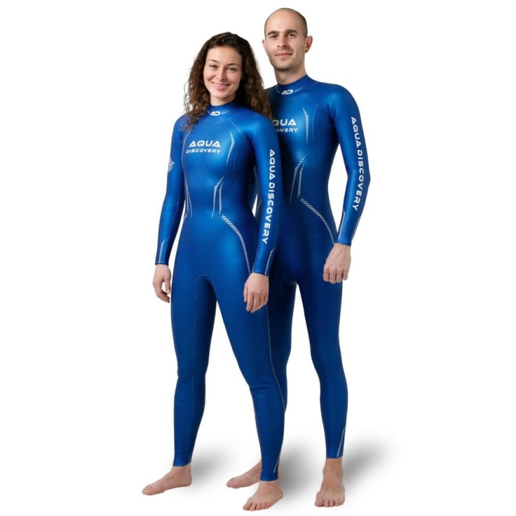 Traje de neopreno AQUADISCOVERY FREEGLIDER mono para apnea, triatlón y natación