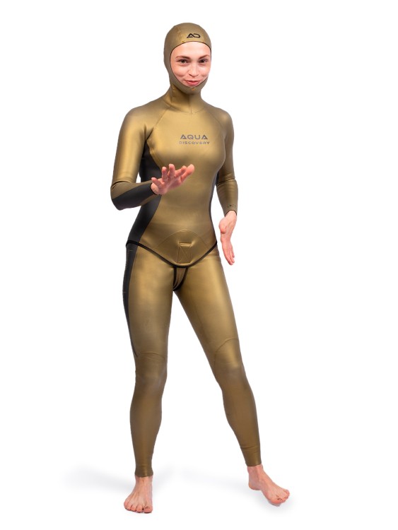 Traje de Neopreno Aquadiscovery Elite PRO Mujer, 1,5 y 3 mm para Freediving
